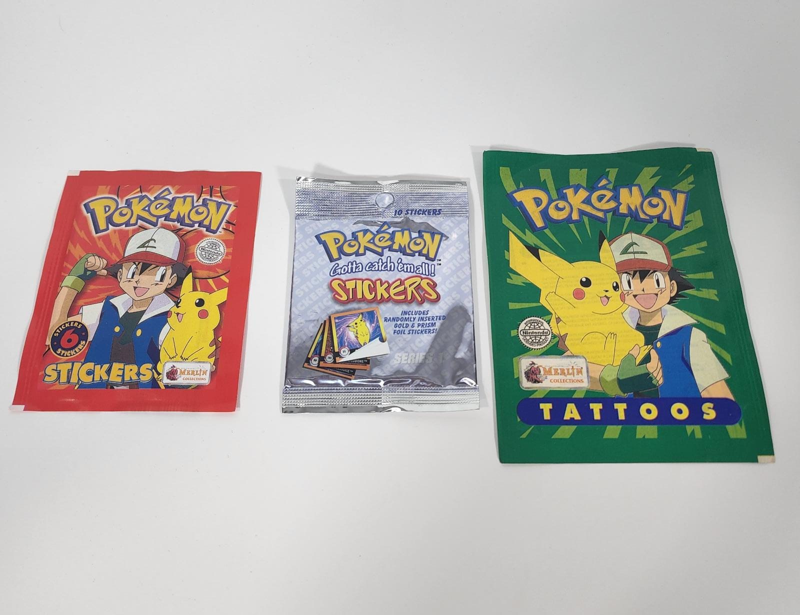 Vintage Pokemon Sticker & Tattoo Pack Bundle! With Exclusive Limited  Edition Hobby Central Collectible Pokémon Sticker (Chance for Holo  Charizard!)