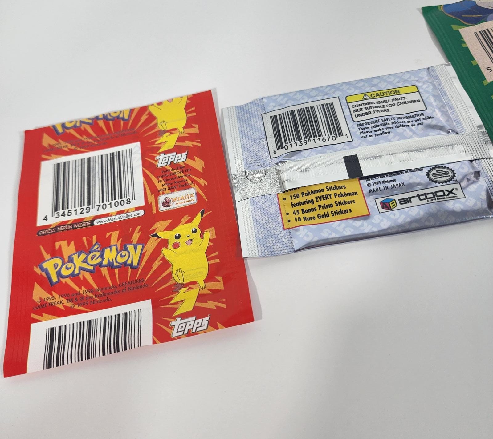 Vintage Pokemon Sticker & Tattoo Pack Bundle! With Exclusive Limited  Edition Hobby Central Collectible Pokémon Sticker (Chance for Holo  Charizard!)